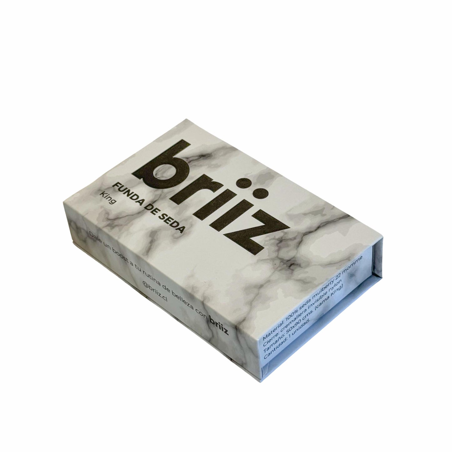 Funda de Seda con cierre White Marble - 2 Plazas