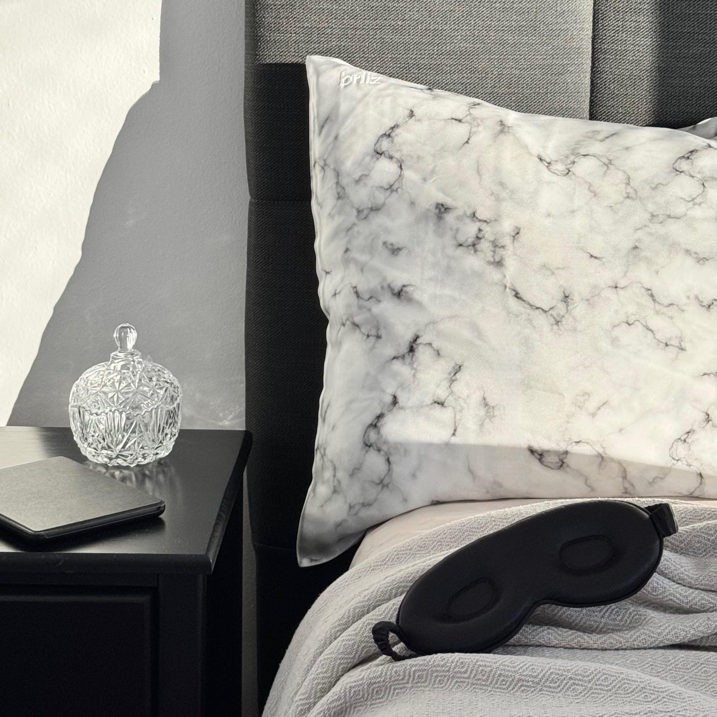 Funda de Seda con cierre White Marble - 2 Plazas