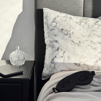 Funda de Seda con cierre White Marble - 2 Plazas